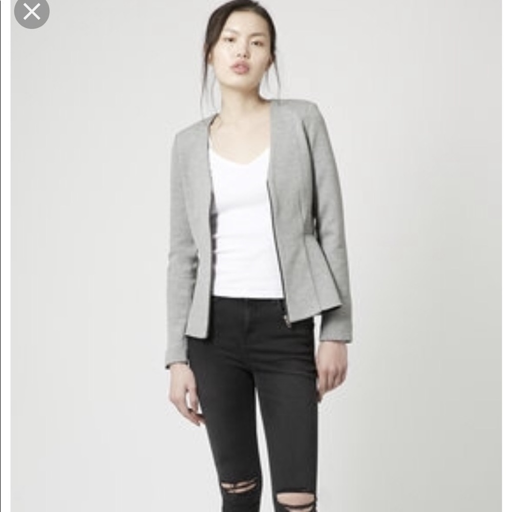[TOPSHOP] Peplum Jacket